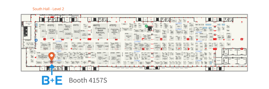 ICSC Booth Floorplan B+E Net Lease